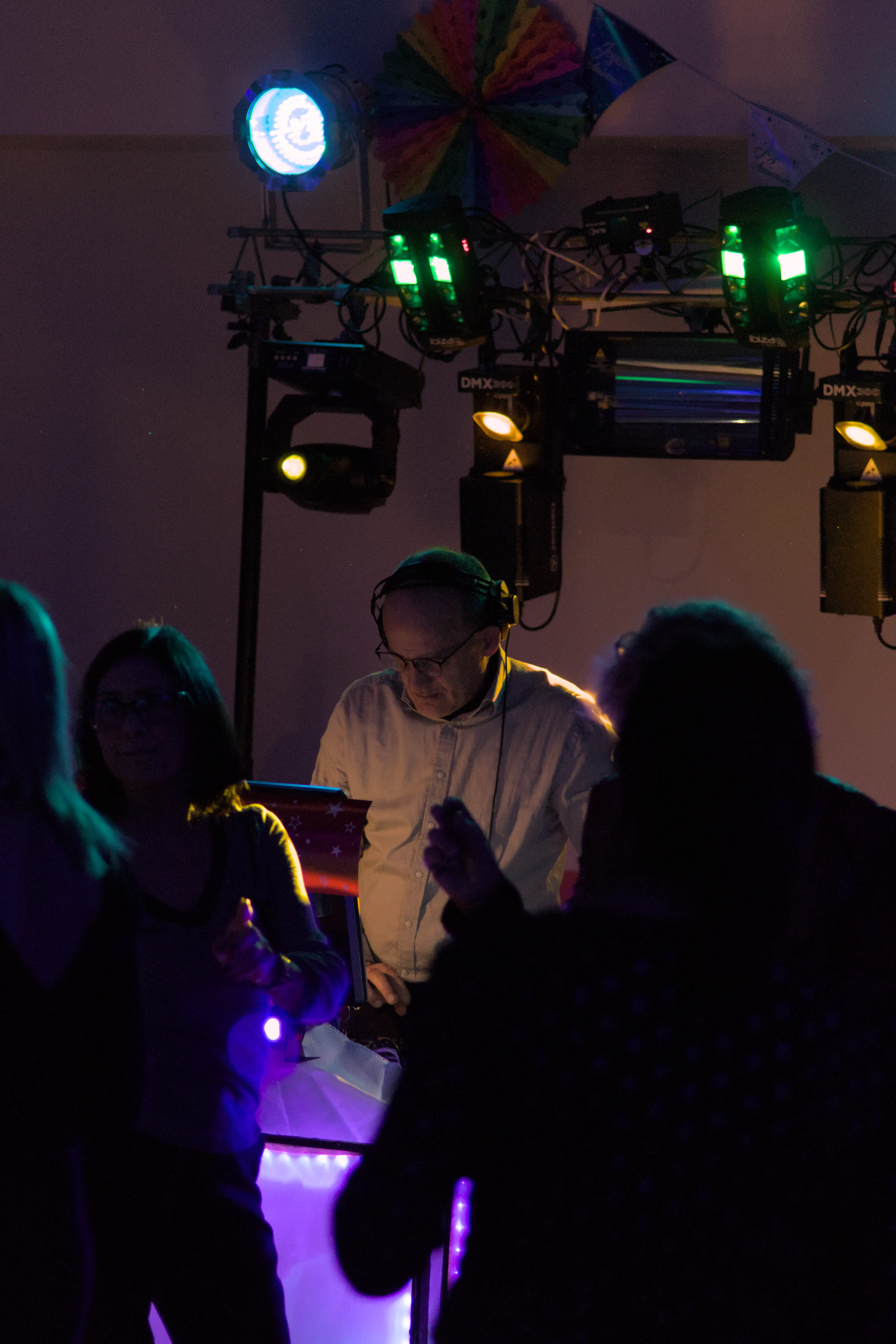 Sono installée pour une soirée DJ